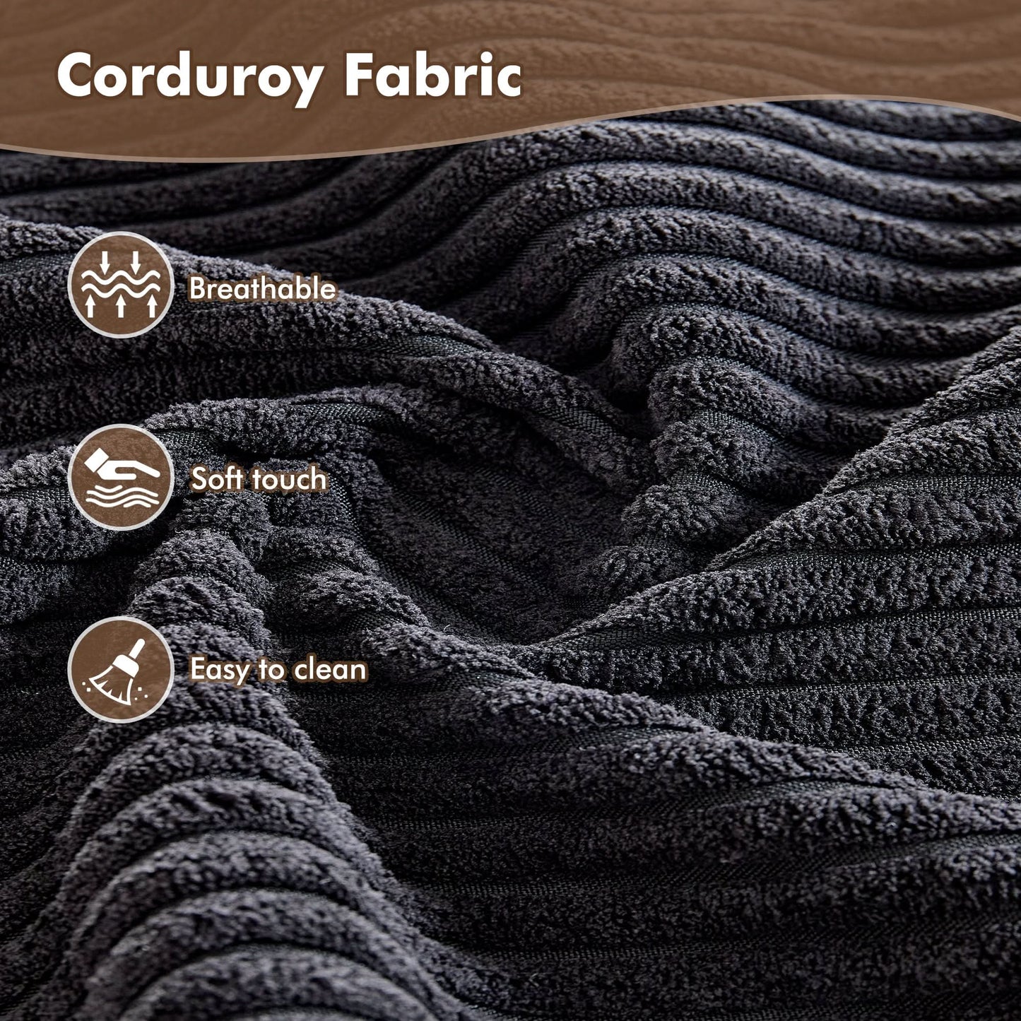 OVIOS 67''x48'' Chaise Lounge Chair Indoor, Oversized Upholstered Sofa Bed