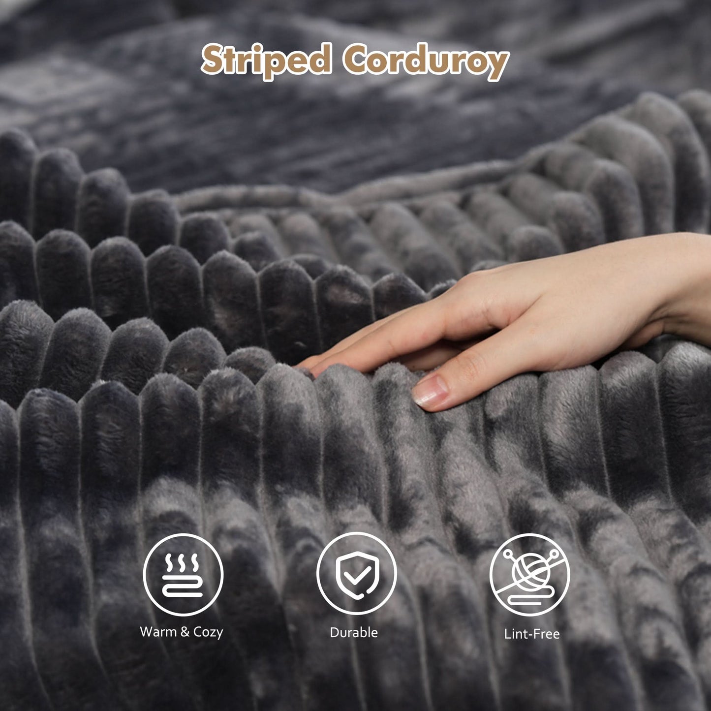 OVIOS Memory Foam Cloud Sofa: Modular L-Shape Chaise in Corduroy Fabric, No Assembly Required