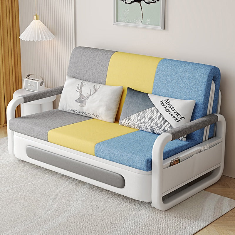 2-in-1 Multifunctional Sofa Bed w/ Adjustable Backrest & Storage