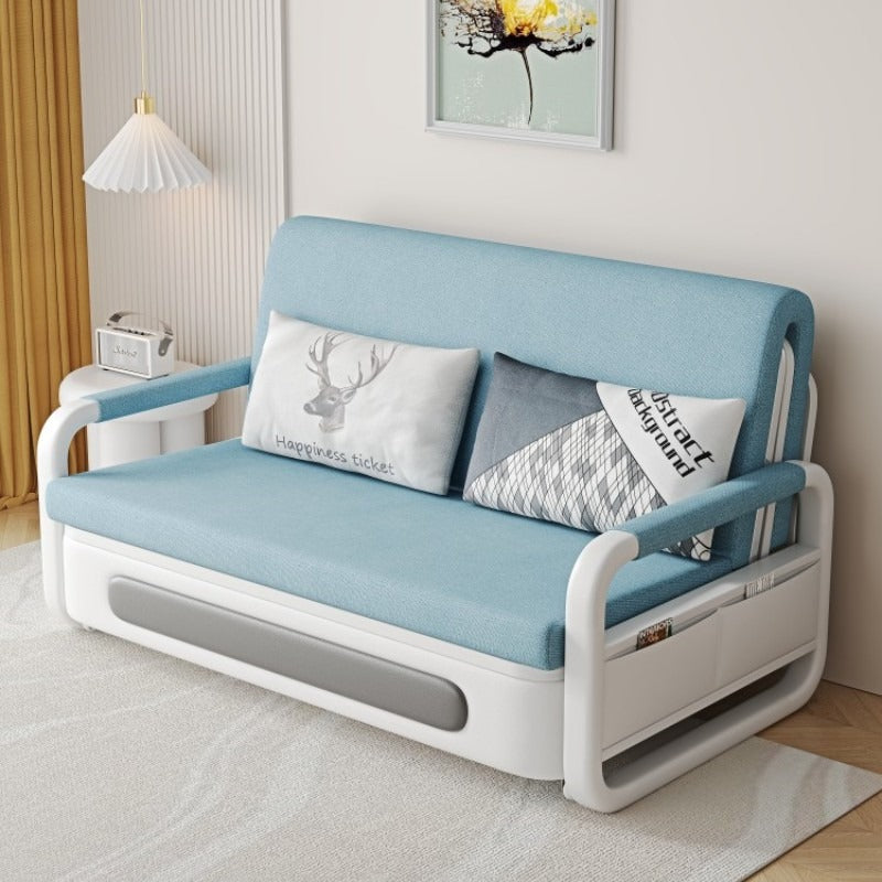 2-in-1 Multifunctional Sofa Bed w/ Adjustable Backrest & Storage